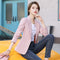 Blazer Cuadros Estilo Coreano Casual Británico