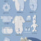 Warm Azul 21 Piezas