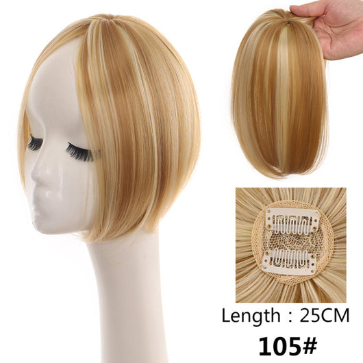 Peluca Mujer Cabello Liso Raya Central con Flequillo Lateral - Sistema de Dos Clips - Image 21