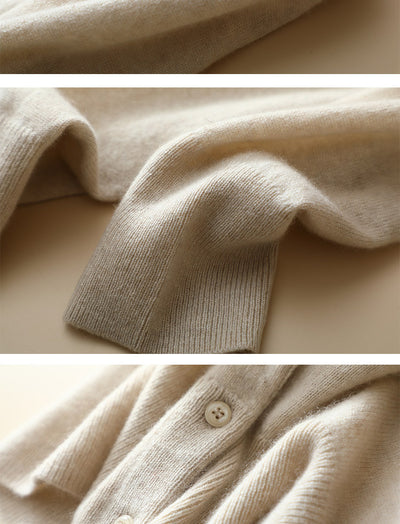 Cardigan Corto de Cachemir Puro con Cintura Alta para Mujer - Image 7
