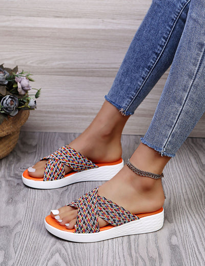 Sandalias y Pantuflas Plataforma Mujer con Punta Redonda - Image 15