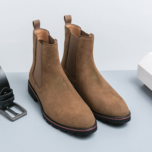 Botas Cargo Tobilleras de Cuero para Hombre - Estilo Casual Versátil - Image 2