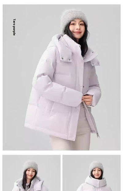 Chaqueta Corta de Algodón con Gorro Desmontable - Image 9