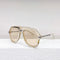 Gafas de Sol Oversized con Estampado Leopardo Negro para Mujer