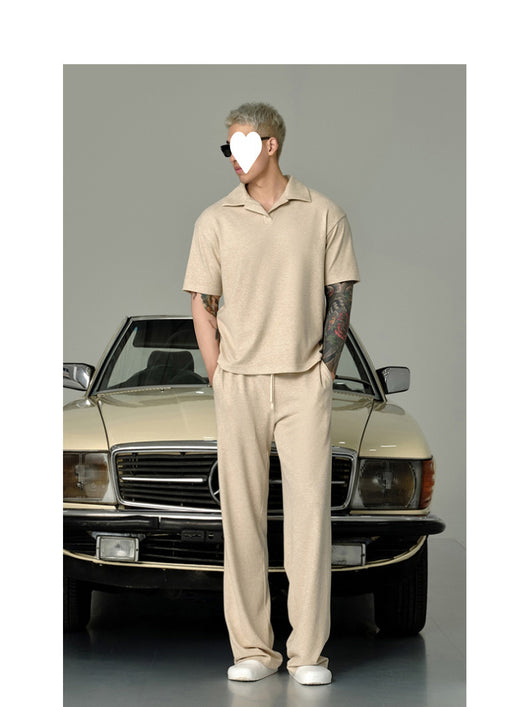 Conjunto Casual Hombre: Camiseta Polo Manga Corta y Pantalón - Image 8