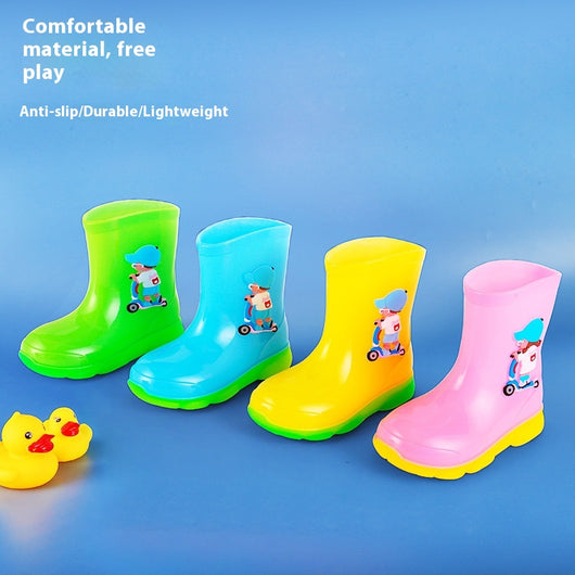 Botas de Lluvia Impermeables Desmontables para Niños con Suela Antideslizante - Image 3