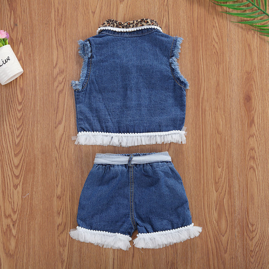 Conjunto de Ropa para Niñas 1-6 Años: Blusa sin Mangas y Shorts - Image 10