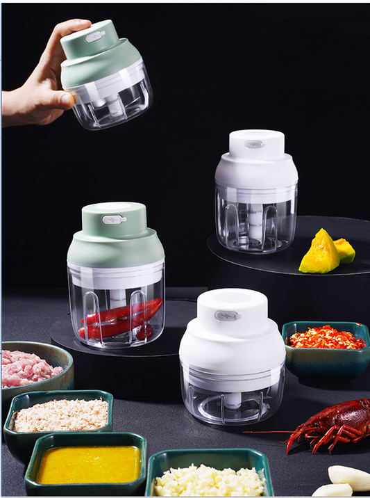 Prensador Eléctrico de Ajo Compacto para Cocina