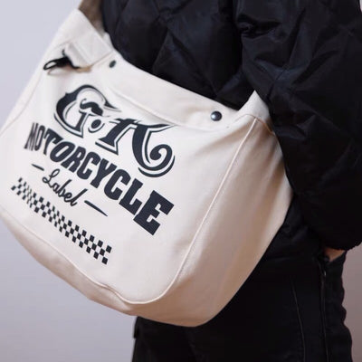 Bolsa de Lona para Motocicleta Estilo Newsboy