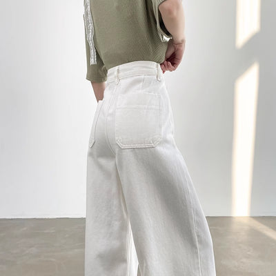 Pantalón Recto Holgado de Cintura Alta con Efecto Adelgazante - Image 4