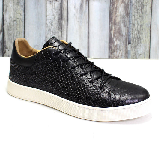 Zapatos Casuales de Cuero con Grabado en Relieve para Hombre - Image 7