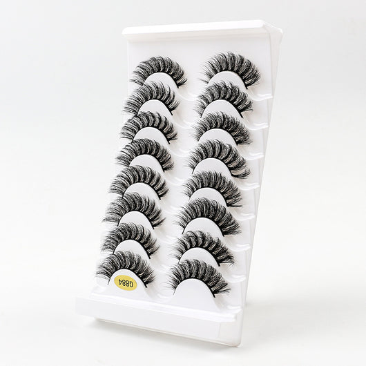 Pestañas Postizas 3D Volumen Doble - 8 Pares Efecto Natural Rizadas - Image 3