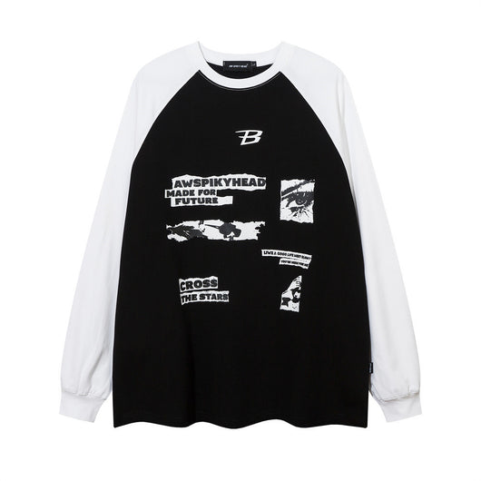 Playera Estampada con Patrón de Letras para Hombre