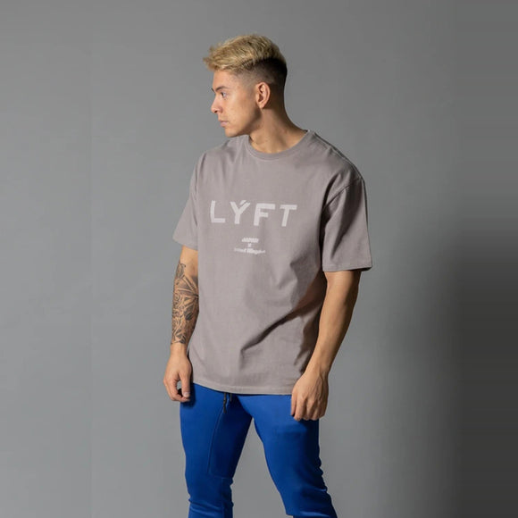 Playera Deportiva Hombre Cuello Redondo Algodón 100% Fitness Manga Corta
