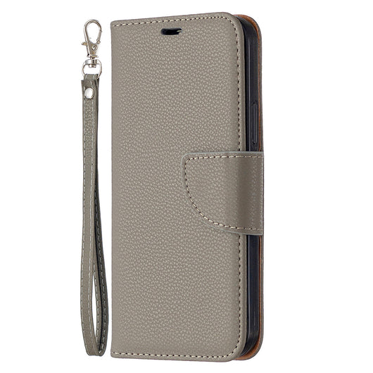 Funda Cartera Flip con Patrón Litchi, Correa y Protección Total - Image 2