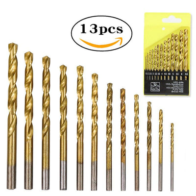 Set de Brocas Helicoidales Revestidas en Titanio con Estuche - Image 12