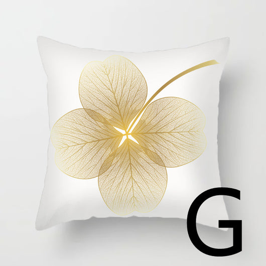 Almohada de Respaldo Flanela Dorada con Flores y Lentejuelas - Image 7