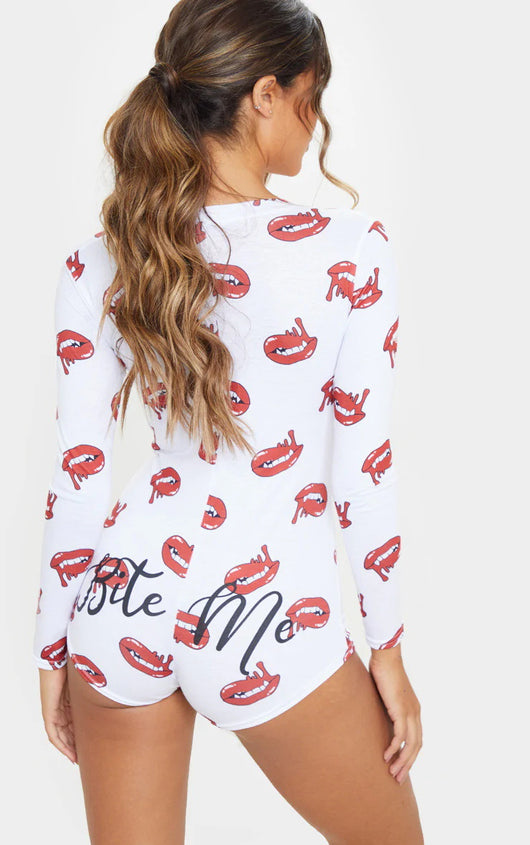 Jumpsuit Largo de Manga Larga con Estampado Digital para Mujer - Image 11