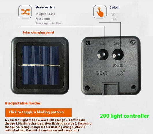 Luz Solar Decorativa Doble Loto LED - Image 6