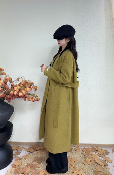 Abrigo Lana Reversible Doble Cara Estilo Coreano - Image 13