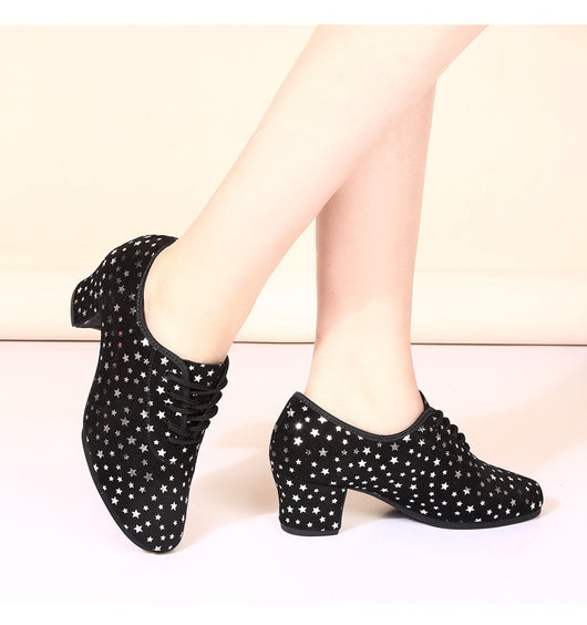 Zapatos de Danza Latina para Exterior con Diseño de Estrella y Suela de Goma - Image 11