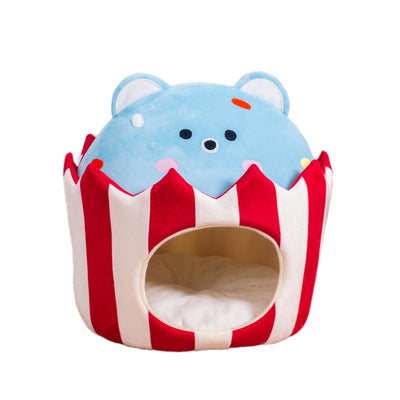 Cama Nido Semicerrada para Gatos - Diseño Oso Cálido - Image 7