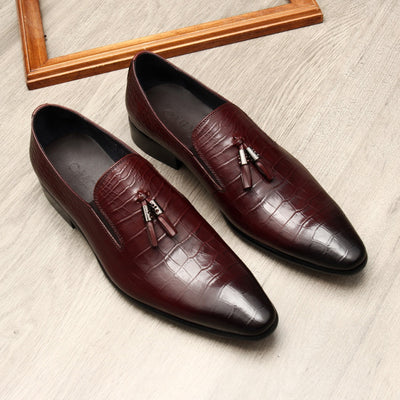 Zapatos de Cuero Genuino para Hombre Punta Aguda Estilo Ejecutivo - Image 15