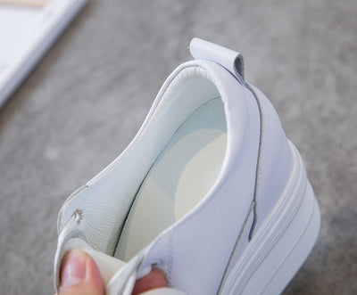 Zapatos de Mujer con Suela Gruesa Elevada y Cordones - Cuero Premium - Image 25