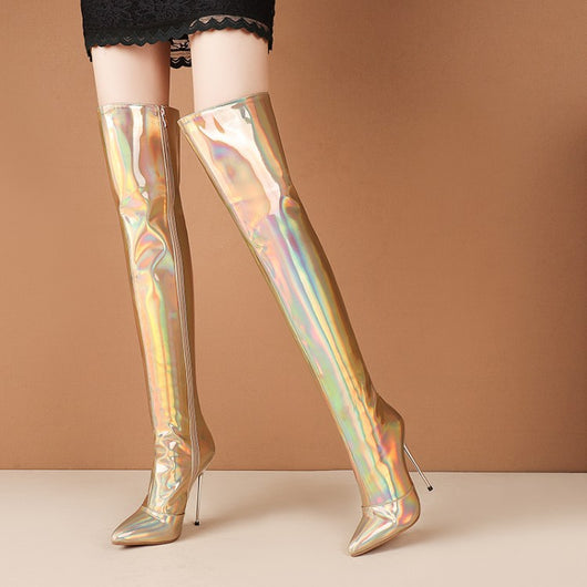 Tacones Stiletto Brillantes Europeos y Americanos - Image 5