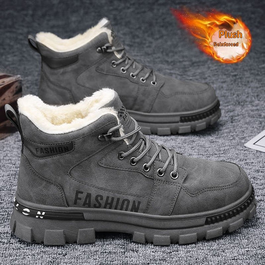 Zapatos Cálidos de Algodón con Forro Polar para Hombre - Image 2