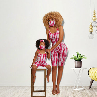 Jumpsuit Familiar a Juego con Estampado Tie-dye - Image 6