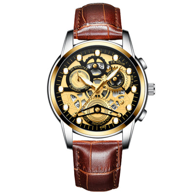 Reloj de Cuarzo Hueco para Hombre - Diseño Fashion Negro - Image 25