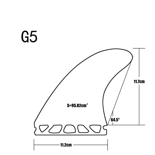 Aleta de Surf Carbono con Núcleo Honeycomb - Image 6