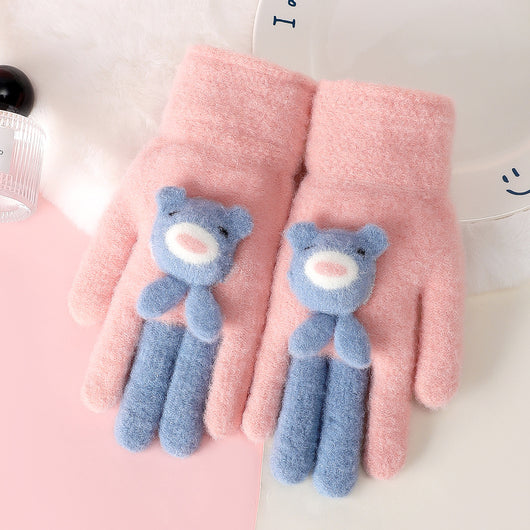 Guantes de Cinco Dedos Acolchados - Diseño Infantil Adorable y Resistente al Viento - Image 12