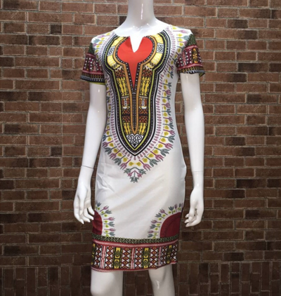 Vestido Étnico Estampado de Poliéster para Mujer - Image 5