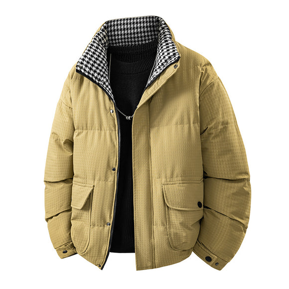 Chaqueta de Algodón Grueso Casual Holgada para Hombres Jóvenes