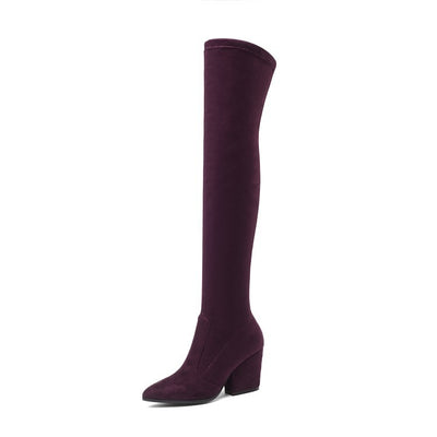 Botas de Invierno con Tacón Grueso y Caña Alta - Image 14