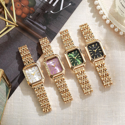 Reloj Cuadrado Elegante para Mujer con Cuarzo y Banda de Acero Inoxidable - Image 23