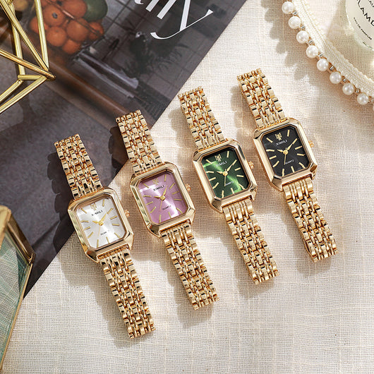Reloj Cuadrado Elegante para Mujer con Cuarzo y Banda de Acero Inoxidable - Image 23