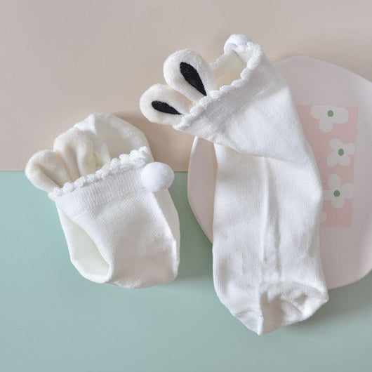 Calcetines de Algodón para Mujer Estilo Japonés Colores Lisos - Image 5