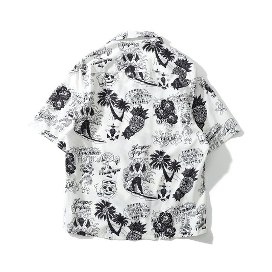 Chaqueta Hawaiana Hombre Estilo Harajuku Vintage Hip-hop Anime Oversized - Image 2