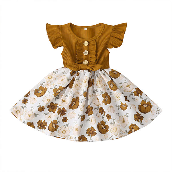 Vestido Estampado de Moda para Niñas - Diseño Fresco de Verano