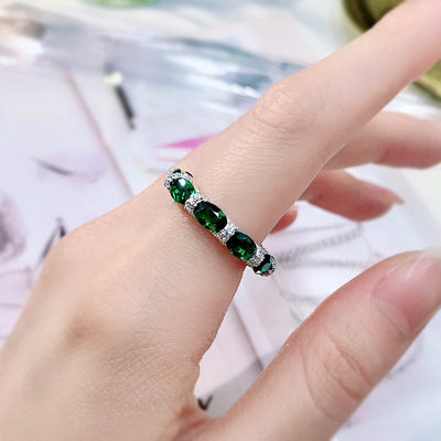 Anillo de Diamantes Completo para Mujer - Elegancia y Temperamento - Image 3