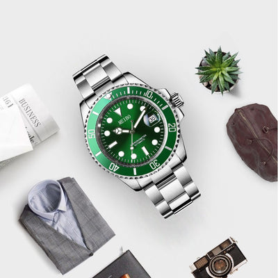 Reloj de Pulsera para Hombre con Lupa y Correa de Acero - Image 3