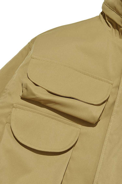 Abrigo de Trabajo Funcional Multi Bolsillos con Cuello de Pie - Image 30