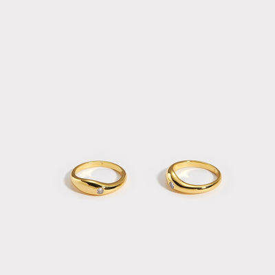 Anillo de Circón Pulido Elegante, Banda Simple para Dedo Índice - Image 5