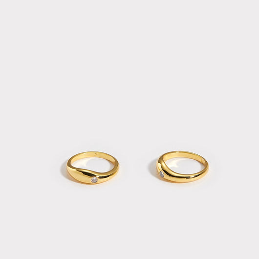 Anillo de Circón Pulido Elegante, Banda Simple para Dedo Índice - Image 5