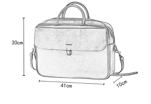 Cartera de Cuero Curtido al Natural con Múltiples Compartimentos para Hombre - Image 17