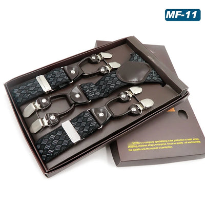 Tirantes Elásticos Multicolor con 6 Clips para Hombre - Image 43