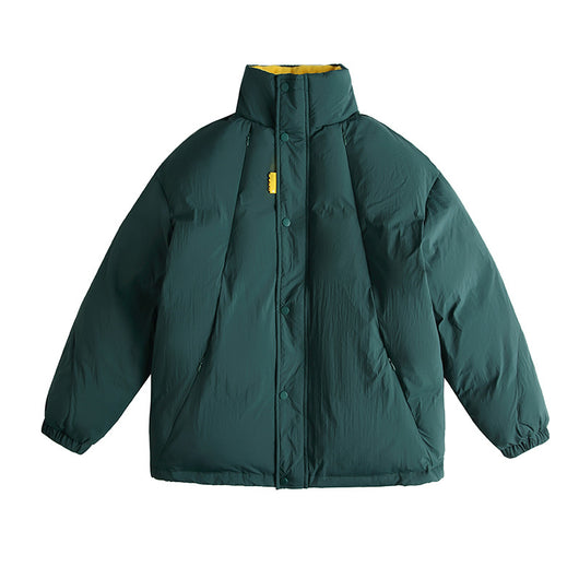 Abrigo Acolchado de Algodón Puro para Hombre con Cuello de Pie - Image 7